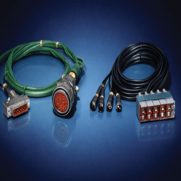 High-density ribbon cable harness